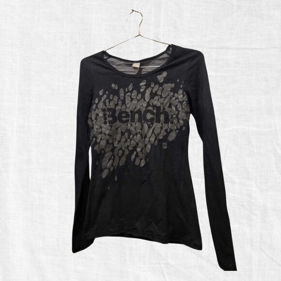 NWT Stylish Black Long-Sleeve T-Shirt by Bench #1 - Picture 1 of 4